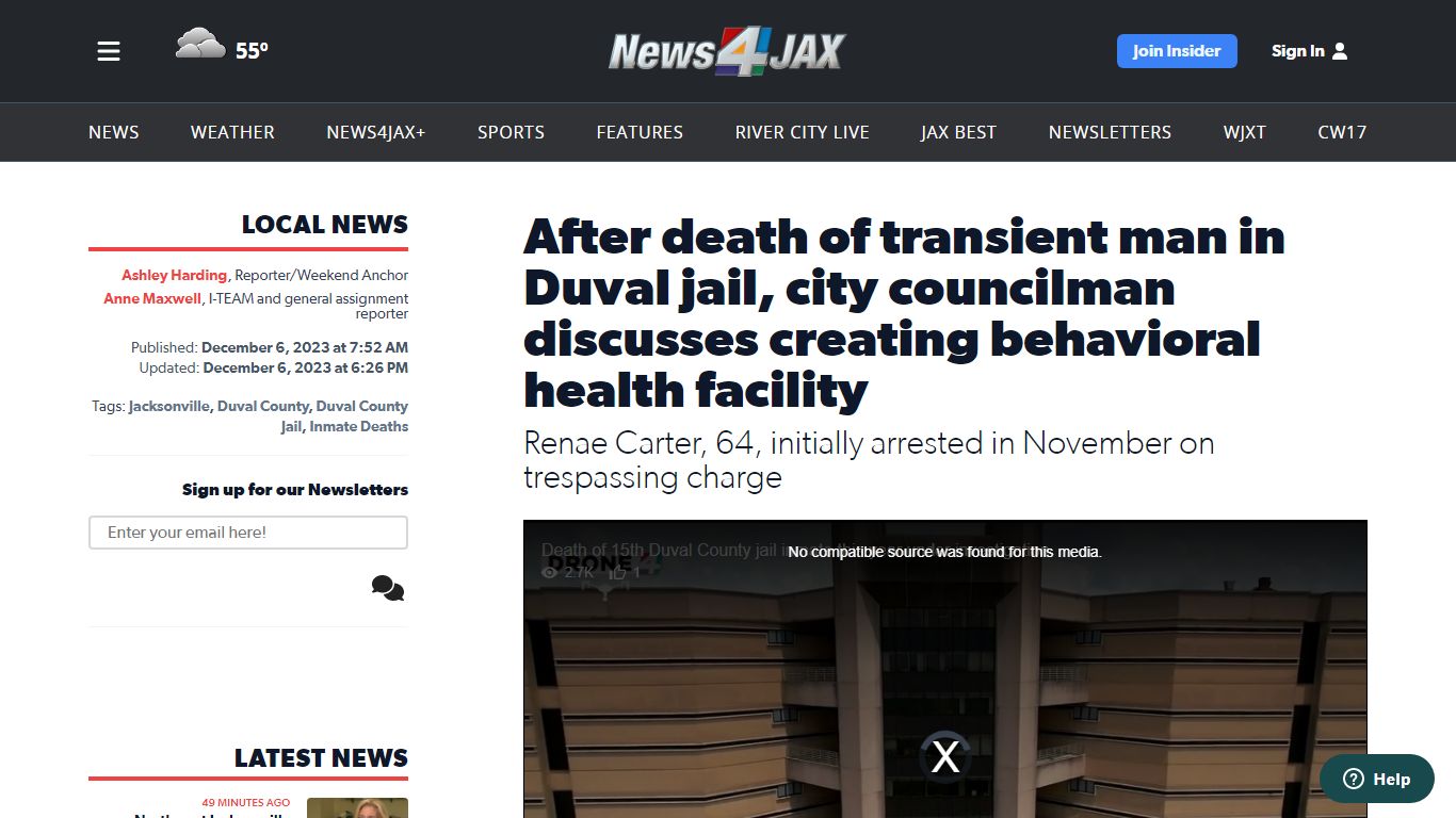 After death of transient man in Duval jail, city councilman discusses ...